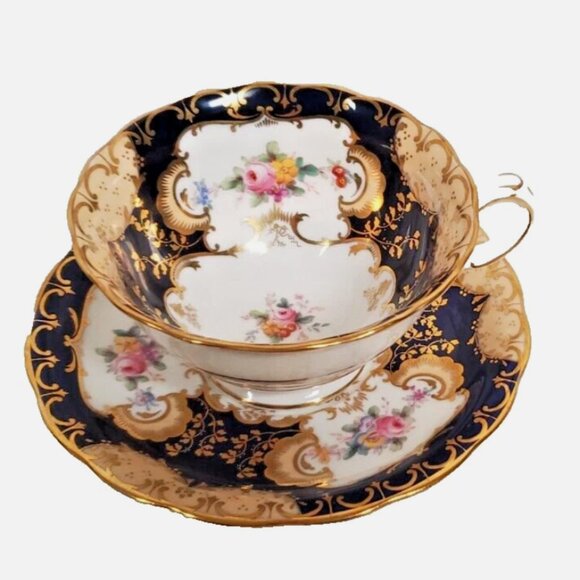 Rare Minton for Birks Bone China Tea Cup & Saucer - Picture 4 of 9